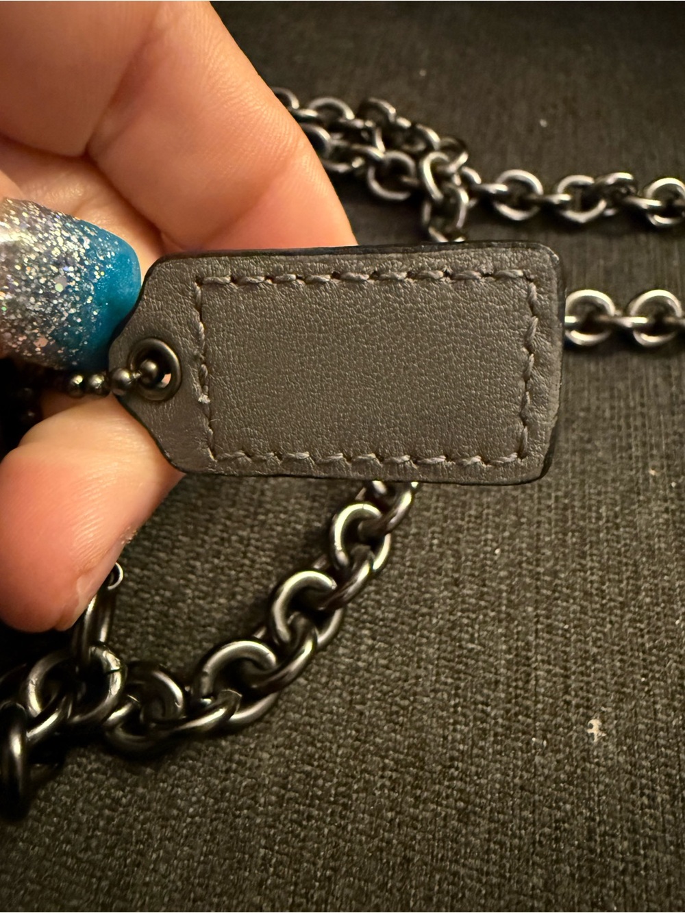 Coach Kristin Spectator Leather Crossbody 46004 Gunmetal Hardware - Picture 6 of 12